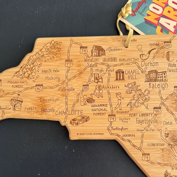 North Carolina Bamboo Cutting Board - Picture 3 of 7